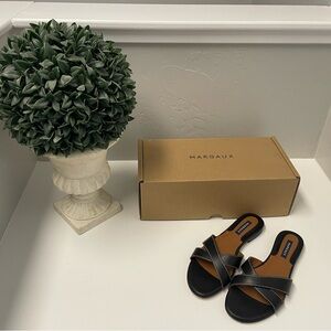 Margaux Cross Slide Sandal NWB